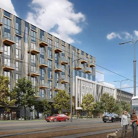 Brand New - Self Check-in - Free Parking - Near Hilton Apartmán *