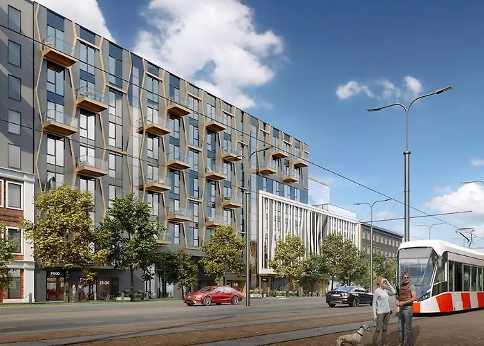 Brand New - Self Check-in - Free Parking - Near Hilton Lägenhet *